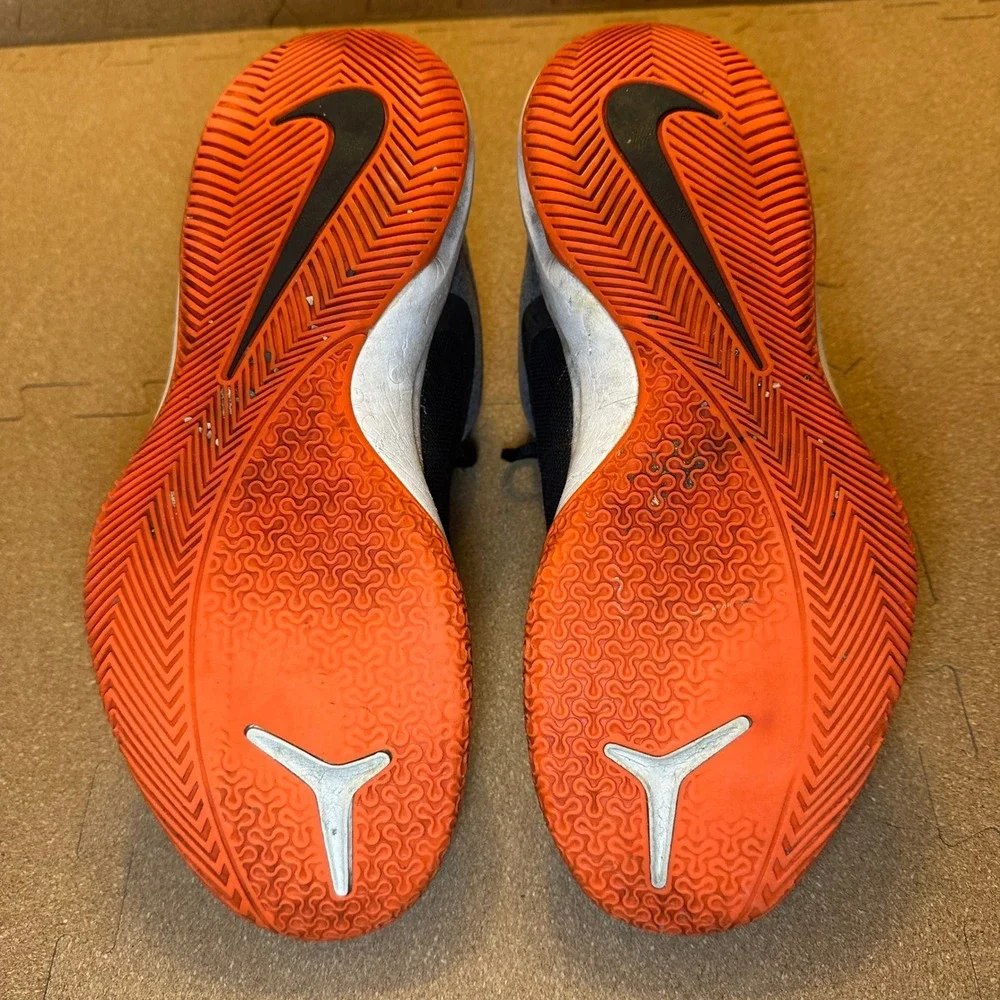 Nike Air Versitile II Mens Basketball Shoes Black Grey Orange 921692-006 Sz 10.5